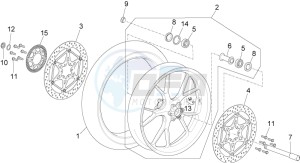 RSV4 1100 RACING FACTORY E4 ABS (APAC) drawing Front wheel