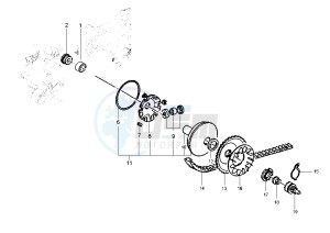 Zip 50 drawing Driving pulley