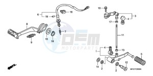 CB600FA39 Europe Direct - (ED / ABS ST 25K) drawing PEDAL