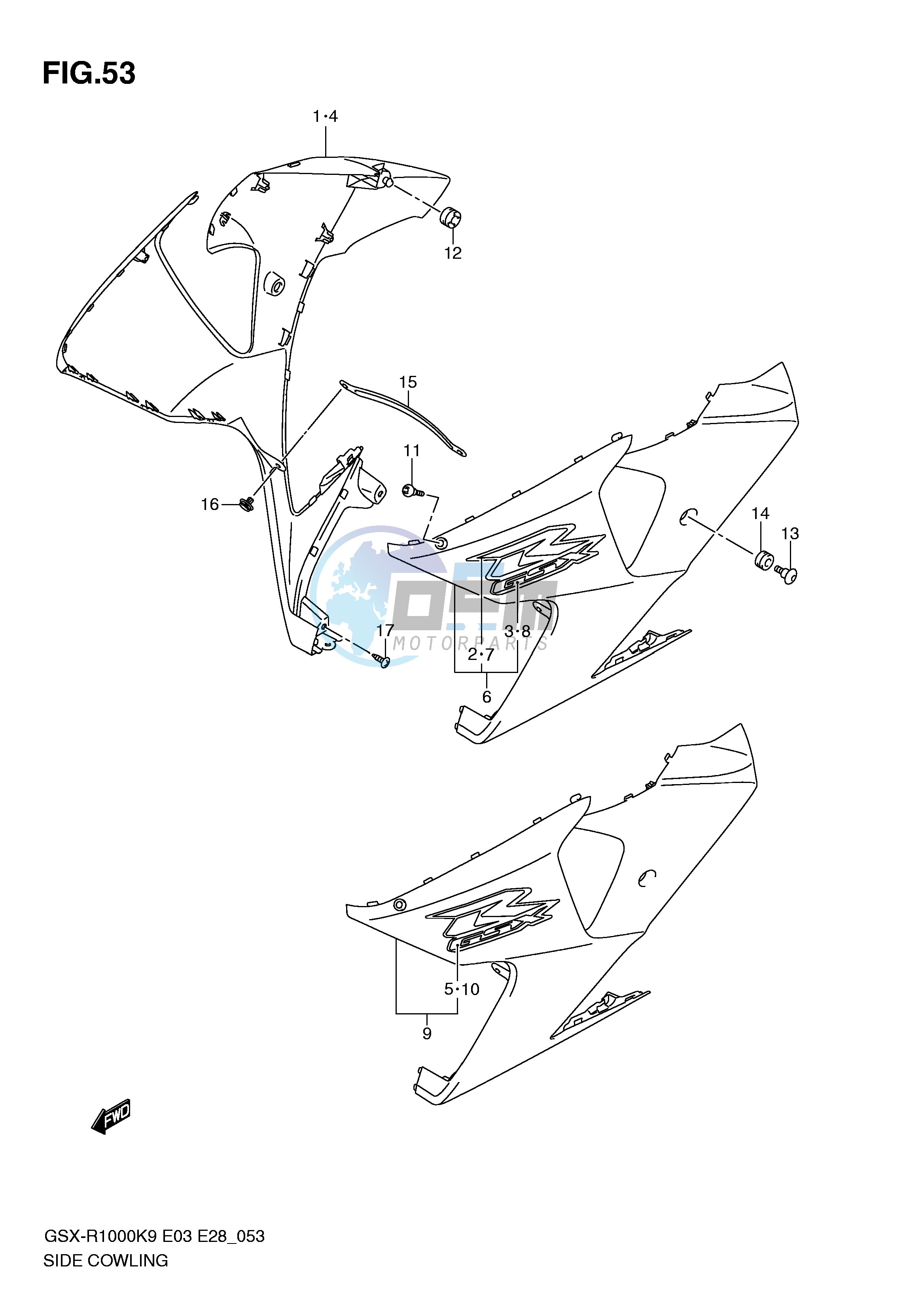 SIDE COWLING (MODEL K9)