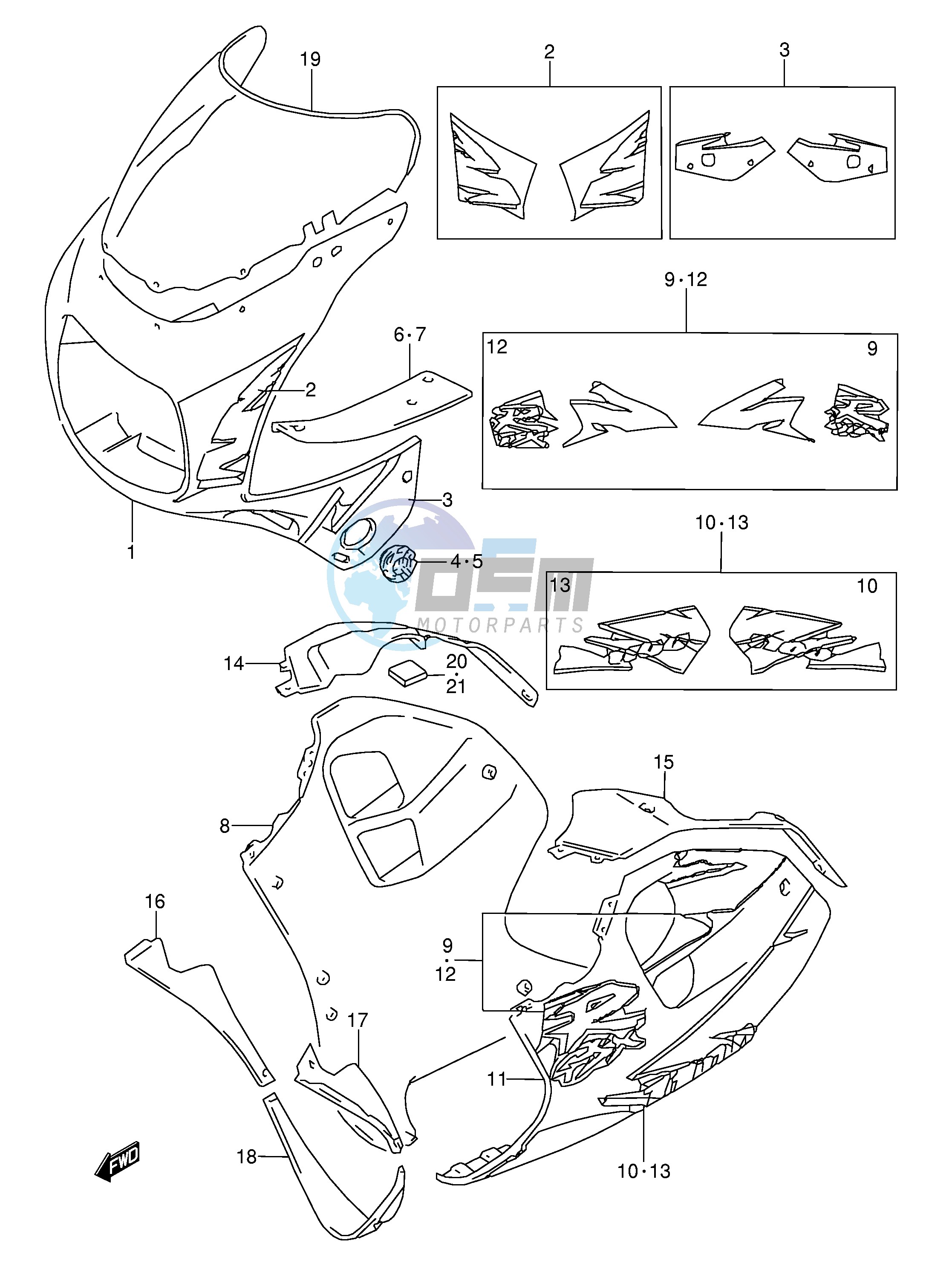 COWLING BODY (MODEL S)