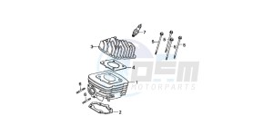 SGX50S drawing CYLINDER/CYLINDER HEAD