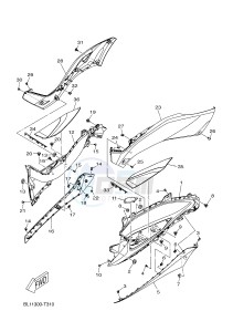 YP400RA EVOLIS 400 ABS (BL12) drawing STAND & FOOTREST 2