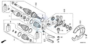 TRX500FMC ED drawing FRONT KNUCKLE