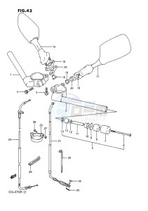 GSX-R750 (E1) drawing HANDLEBAR