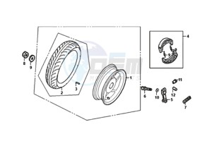 ORBIT III 50 45KMH (L8) EU drawing REAR WHEEL