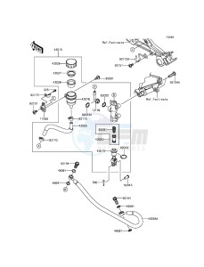 Z300 ER300AFF XX (EU ME A(FRICA) drawing Rear Master Cylinder