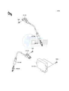 KFX700 KSV700A9F EU drawing Ignition System