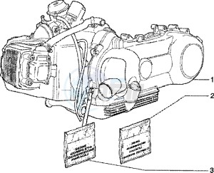 Zip 125 4T drawing Engine