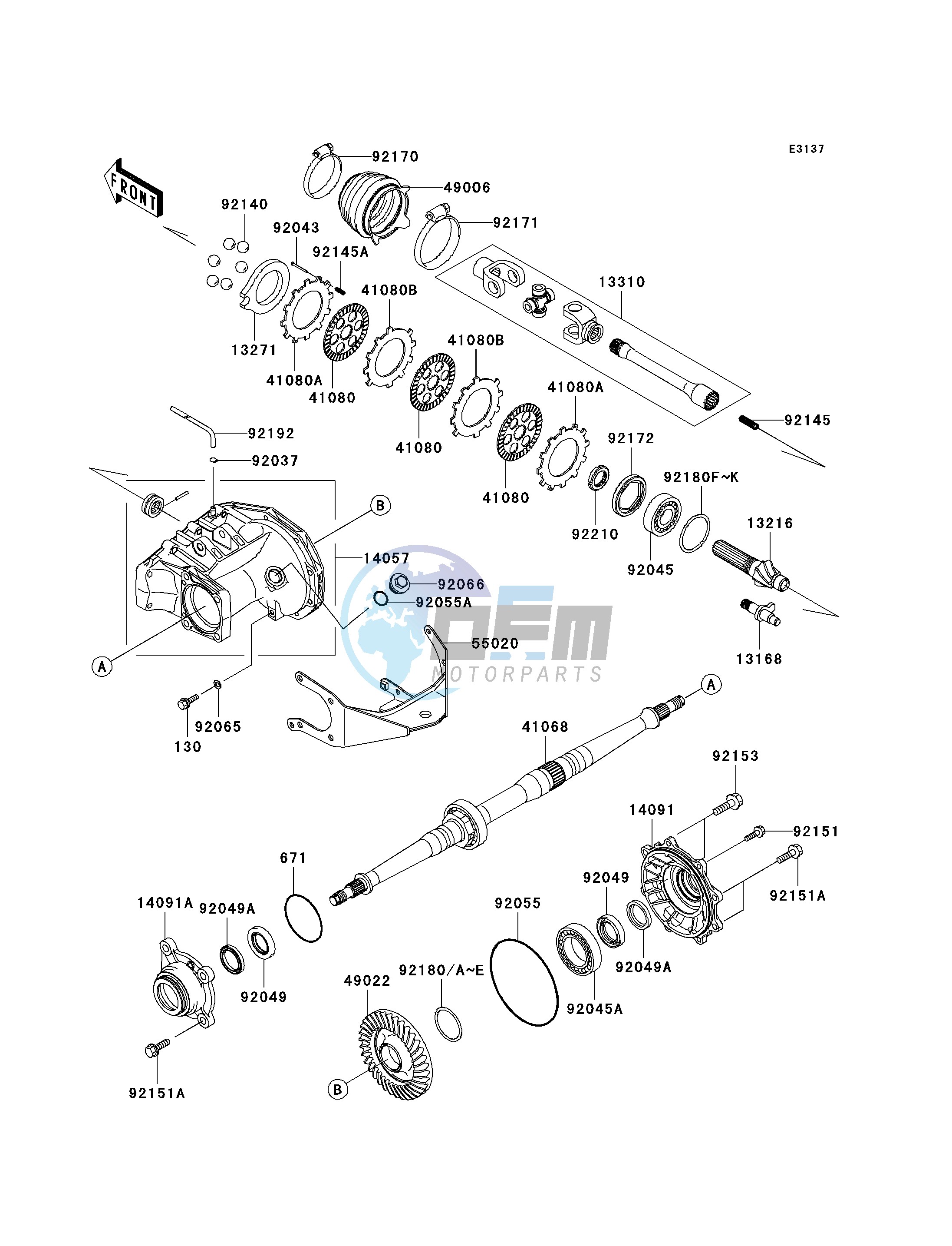 DRIVE SHAFT-REAR