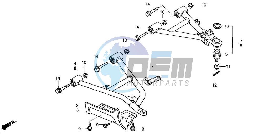 FRONT ARM (TRX350FM/FE)