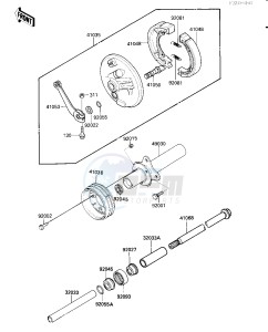 KLT 185 A [KLT185] (A1-A2) [KLT185] drawing FRONT HUB_BRAKE