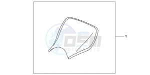 CBR1000RRA Australia - (U) drawing E-SEAT