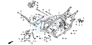 VT1100C SHADOW drawing FRAME BODY