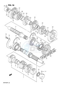 GSF400 (E2) Bandit drawing TRANSMISSION