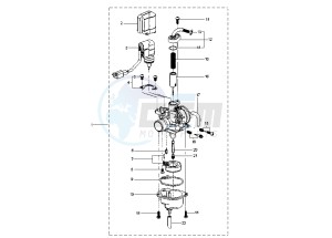 YQ AEROX 50 drawing CARBURETOR