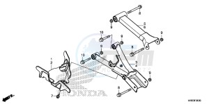 TRX500FA6H Europe Direct - (ED) drawing REAR ARM