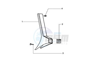 PX 125 30 Anni drawing Front covers - Mudguard