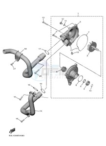 YZF1000 YZF-R1 (B3LG) drawing WATER PUMP