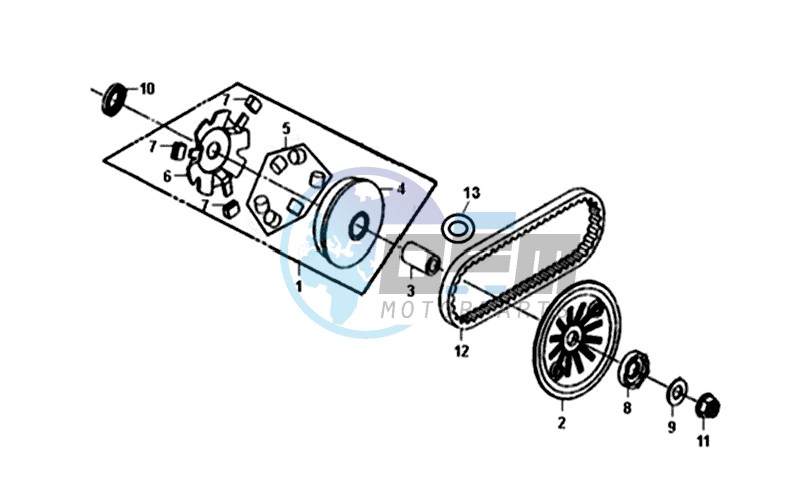 MOVABLE FLANGE / V-BELT