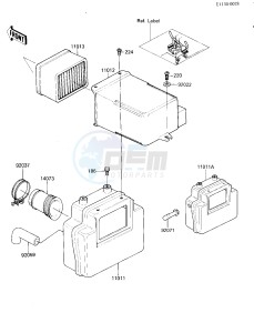 KZ 305 B [LTD] (B2-B3) [LTD] drawing AIR CLEANER