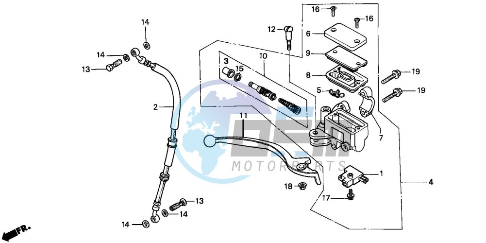 FR. BRAKE MASTER CYLINDER