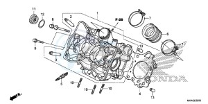 NC750SDG NC750X Europe Direct - (ED) drawing CYLINDER HEAD