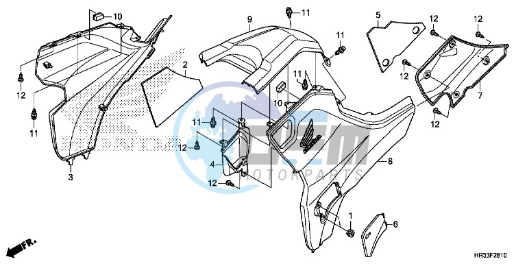 SIDE COVER/TANK COVER