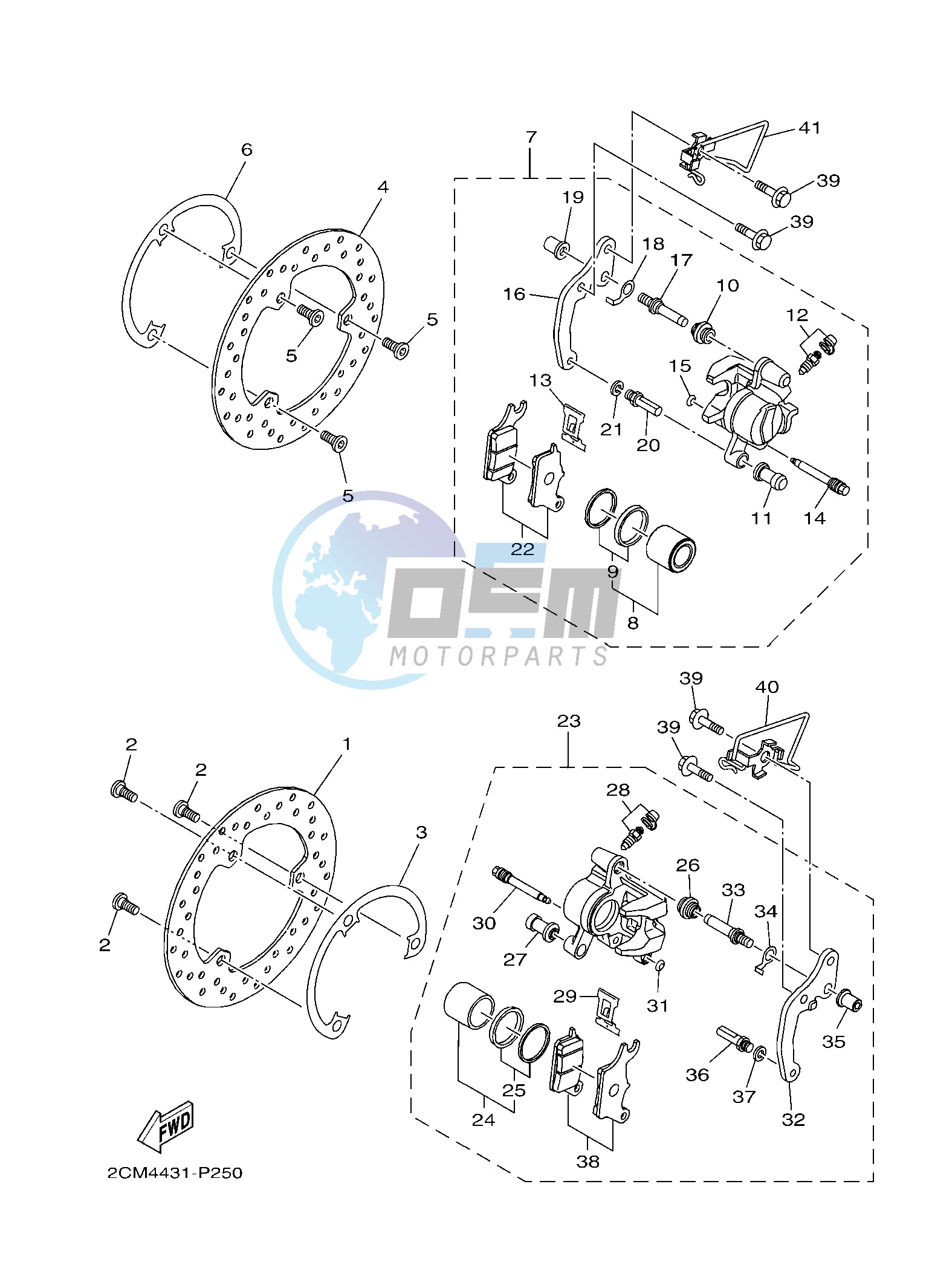 FRONT BRAKE CALIPER