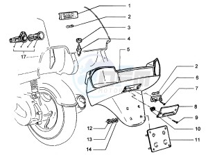 Hexagon 250 GT (5791881) 5791881 drawing Number plate holder