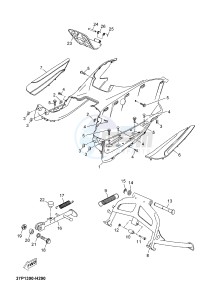 YP125R X-MAX125 X-MAX125 (2ABG 2ABG) drawing STAND & FOOTREST