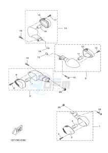 YZF-R125 R125 (5D7F 5D7F 5D7F) drawing FLASHER LIGHT