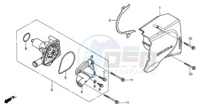 CB500 drawing WATER PUMP