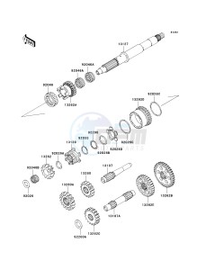 KRF 750 B [TERYX 750 4X4] (B8F) B8F drawing TRANSMISSION