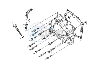 SENDA R - 125 drawing CLUTCH COVER