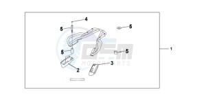 CBF600NA9 France - (F / ABS CMF) drawing REAR CARRIER