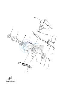 YFM450FWAD YFM45FGPHB GRIZZLY 450 EPS HUNTER (1CTG 1CTH 1CU9) drawing CAMSHAFT & CHAIN