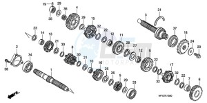 CB600FA9 France - (F / ABS CMF) drawing TRANSMISSION