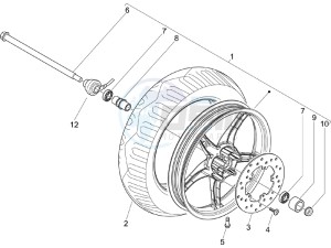 Liberty 50 2t drawing Front wheel