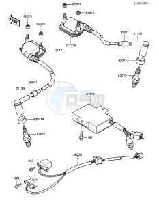 KZ 305 B [LTD] (B2-B3) [LTD] drawing IGNITION SYSTEM