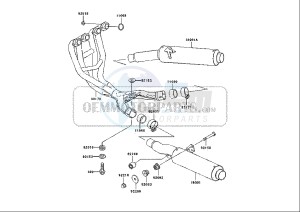 ZZR 600 (EU) drawing EXHAUST SYSTEM