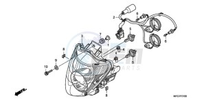 CB600F39 F / CMF ST drawing HEADLIGHT