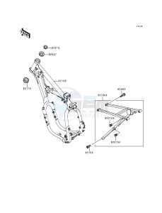 KX 500 E [KX500] (E4-E8) [KX500] drawing FRAME