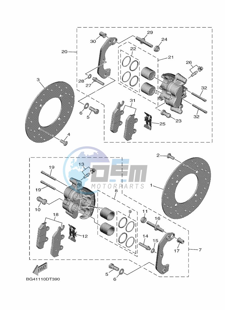 FRONT BRAKE CALIPER