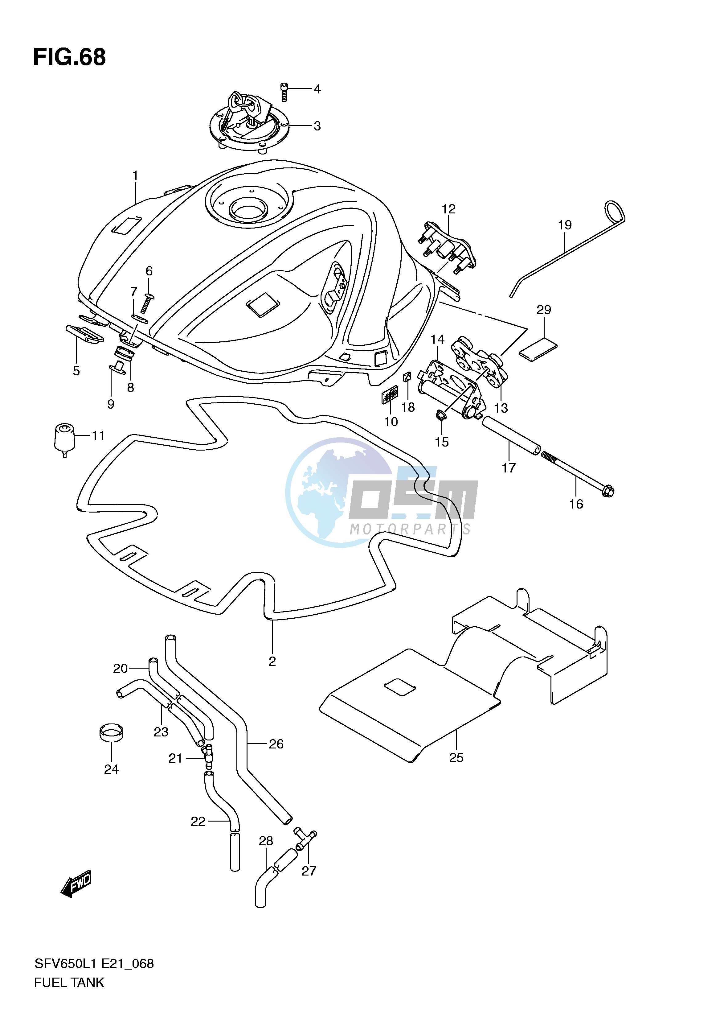 FUEL TANK (SFV650AL1 E21)