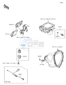 KX450F KX450HJF EU drawing Fuel Injection