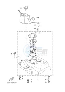 YPR125RA XMAX 125 ABS EVOLIS 125 ABS (2DMC 2DMC) drawing FUEL TANK