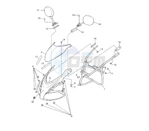 TZR 50 drawing COWLING