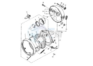 XJ N 600 drawing HEADLIGHT