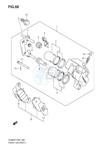 DL650 ABS V-STROM EU-UK drawing FRONT CALIPER